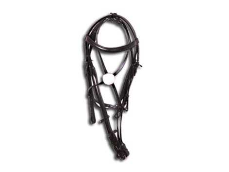 Leather bridle - mexican noseband