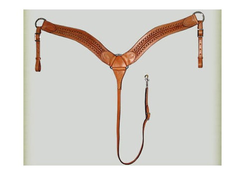 Luxury western leather breastplate