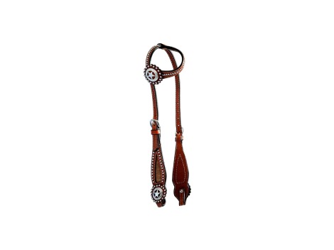 Poolʼs Western leather one ear bridle
