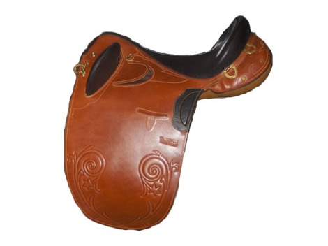 Leather Stock Saddle without horn