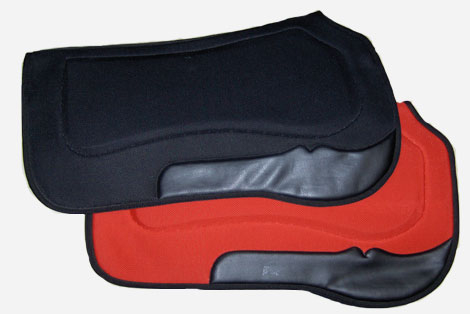 Neoprene breathable western saddle pad with felt on the inside