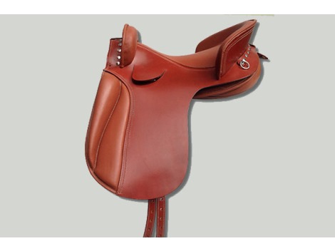 Spanish leather saddle