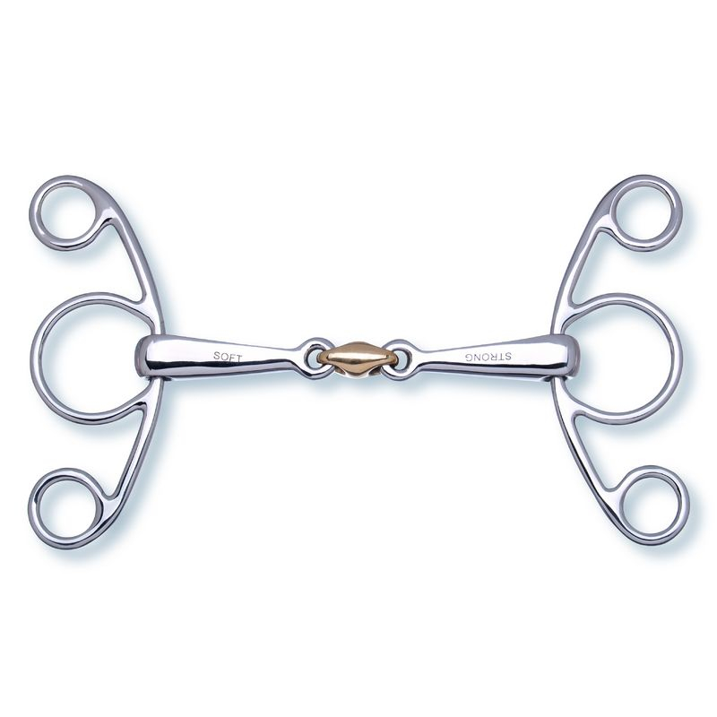 2 in1 Butterfly Snaffle double broken