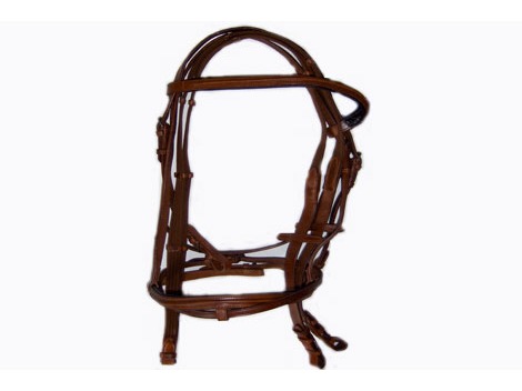 English leather bridle with padding