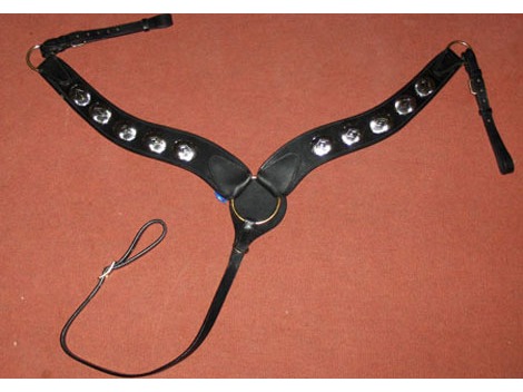 Western leather breastplate