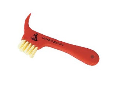 HAAS Plastic hoof pick with brush