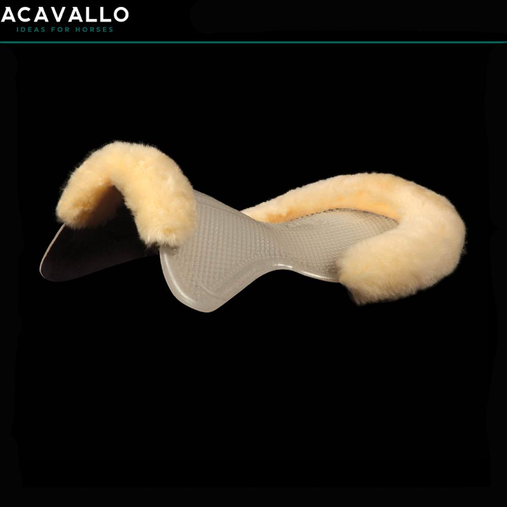 ACAVALLO CLASSIC GEL PAD CUT OUT 1/2 SHEEPSKIN EDGE WITH DRI-LEX