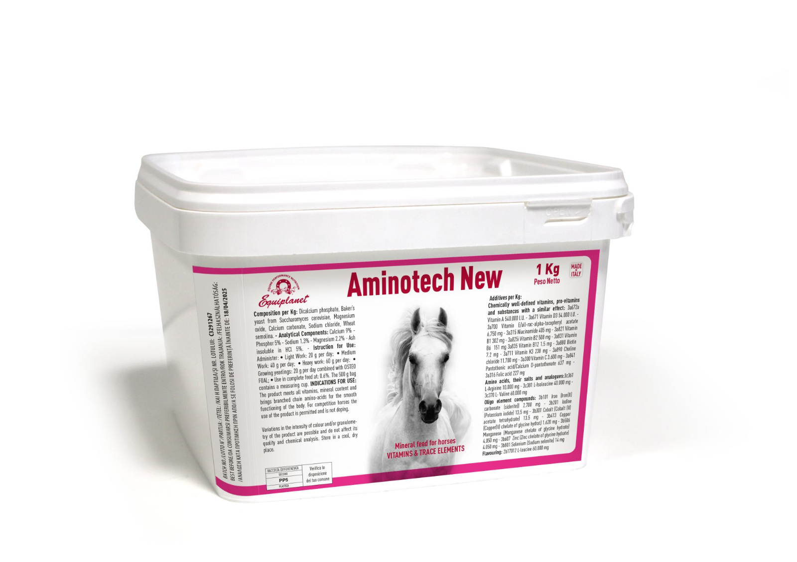 Aminotech New - Βιταμινούχο συμπλήρωμα σε σκόνη που αυξάνει την απόδοση των μυών και καθυστέρει την κατανάλωση γλυκογόνου στους μύς