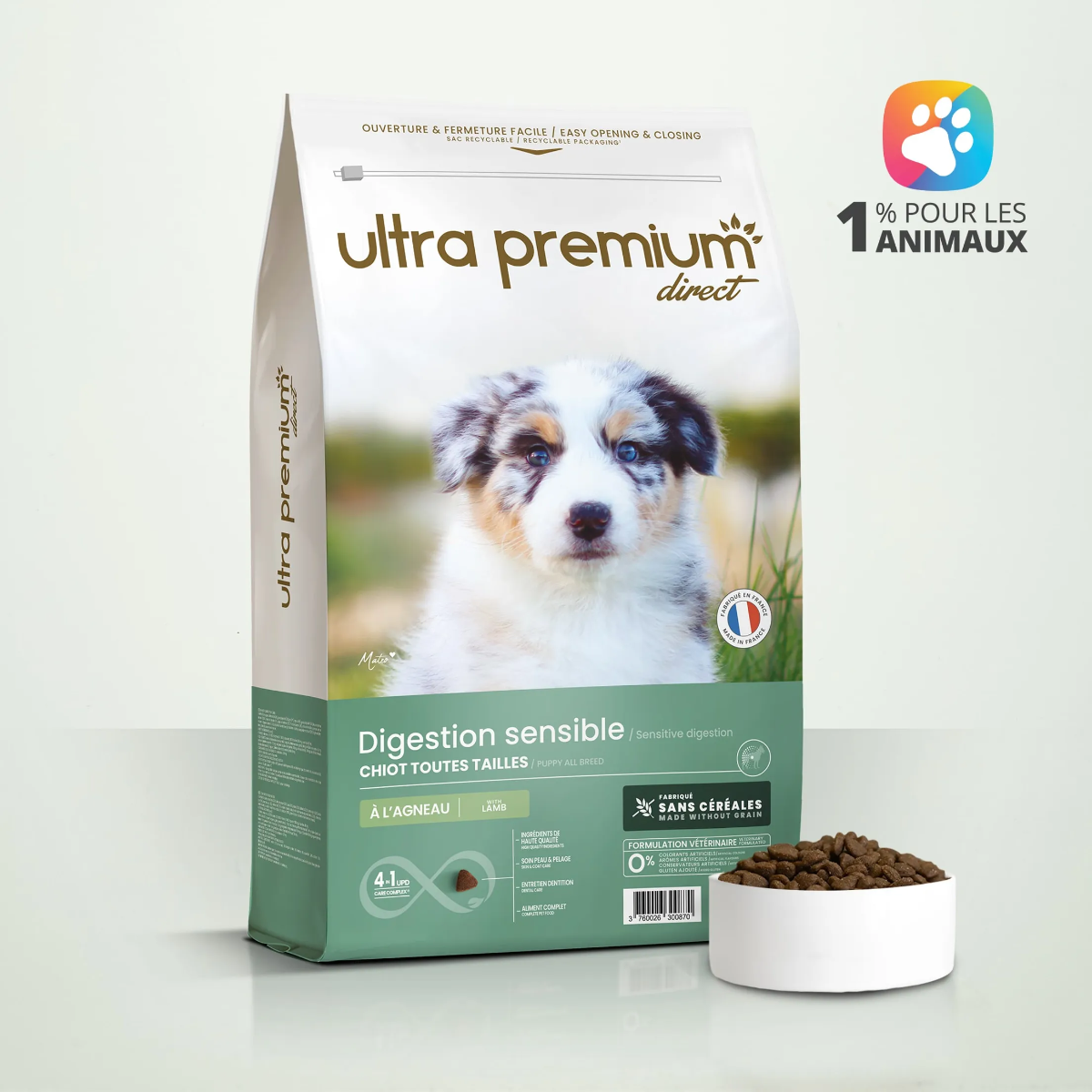 Puppy Digestion Sensible All Breeds Grain free 12kg Lamp