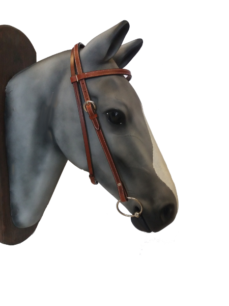 Western leather bridle