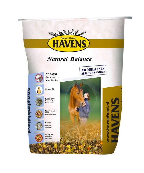 Natural Balance by Havens molasses free + oats free