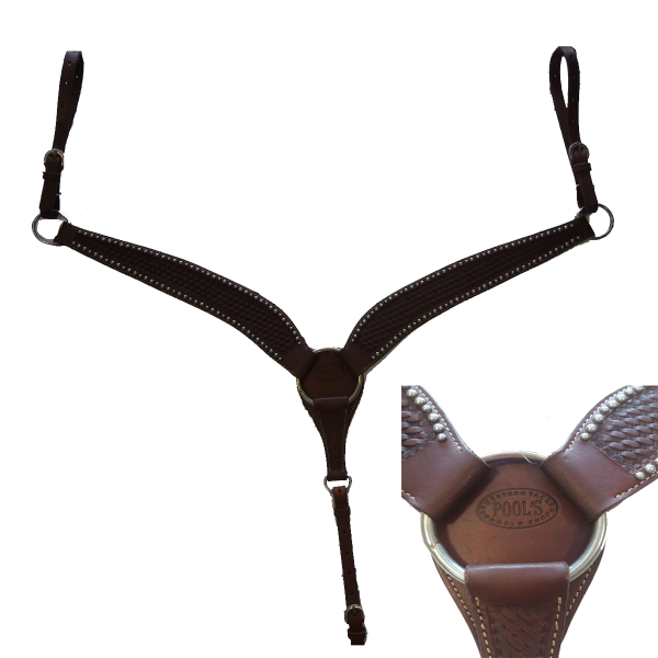 Western leather breastplate Poolʼs