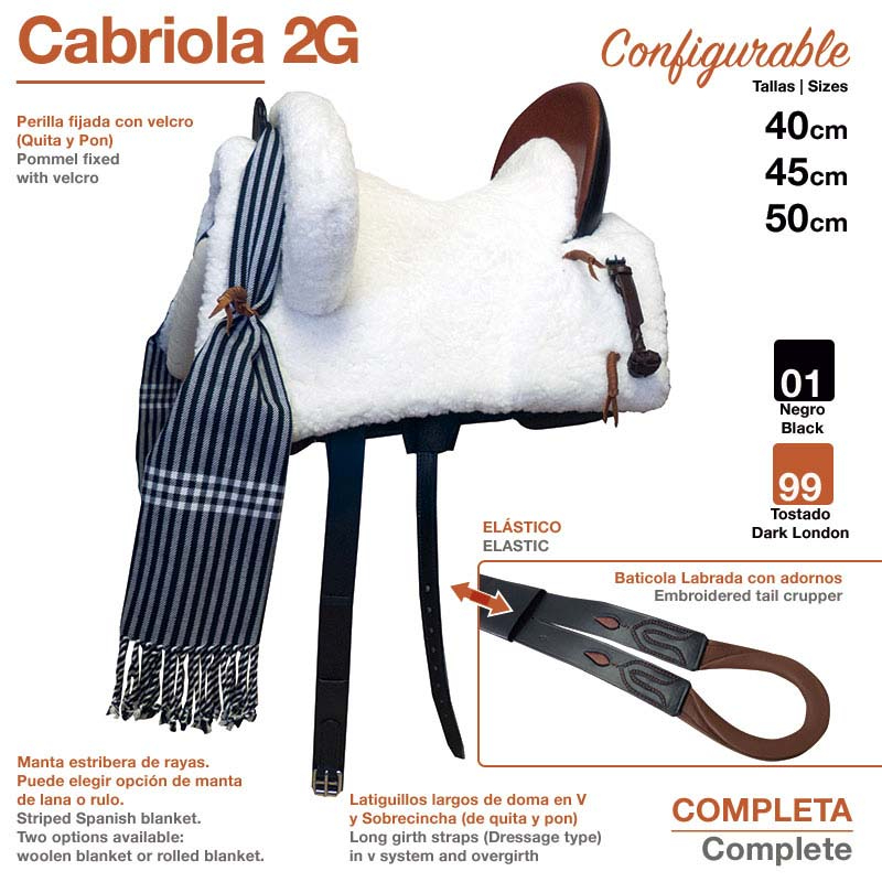 ZALDI SPANISH SADDLE CABRIOLA 2G